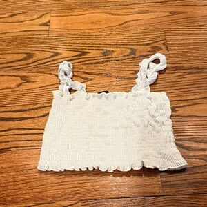 Caution To The Wind White Tank Top